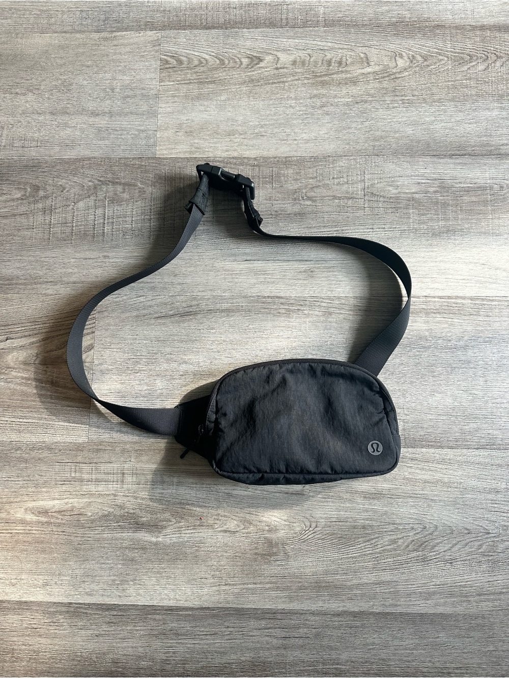 lululemon athletica Black Belt Bag with Adjustable Strap
